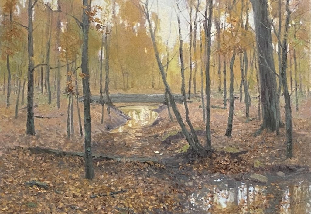 Painting of Lennox Woods by Deborah Paris