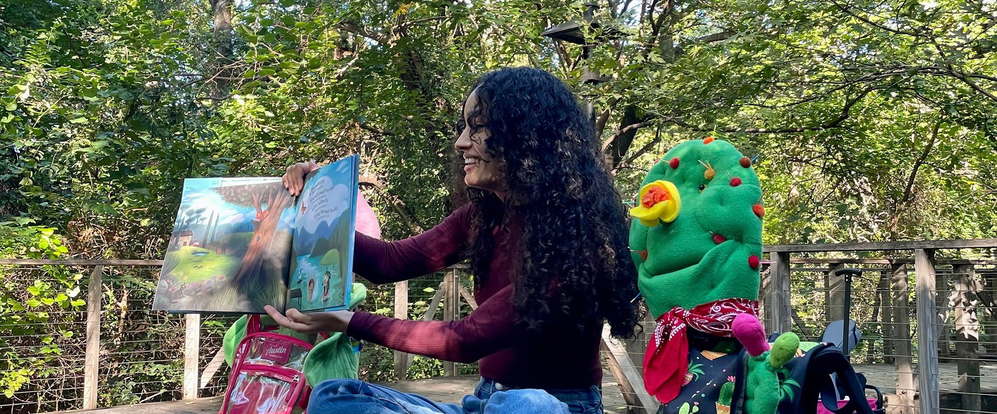 Story time with Bella Begonia and Carlos Cactus