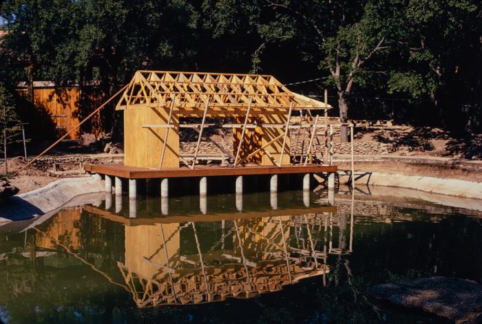 Umstead Tea House under construction