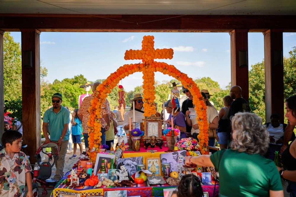 Día de Muertos Altar on Display