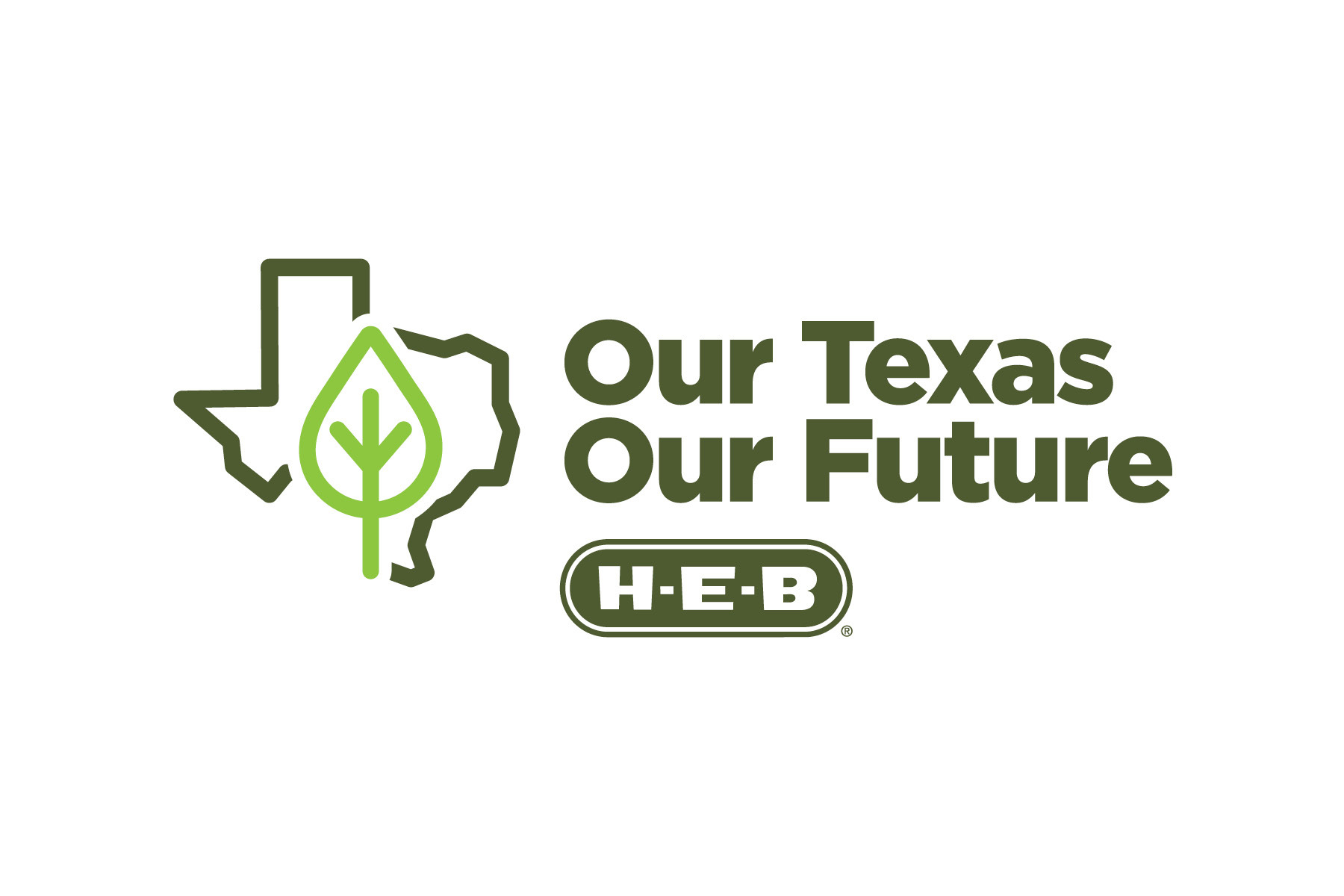 H-E-B Our Texas, Our Future logo